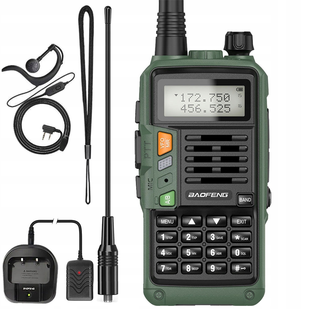 Radiotelefon Baofeng UV-S9 Plus Walkie-talkie 16Km 128 Kanałów Wodoodporny