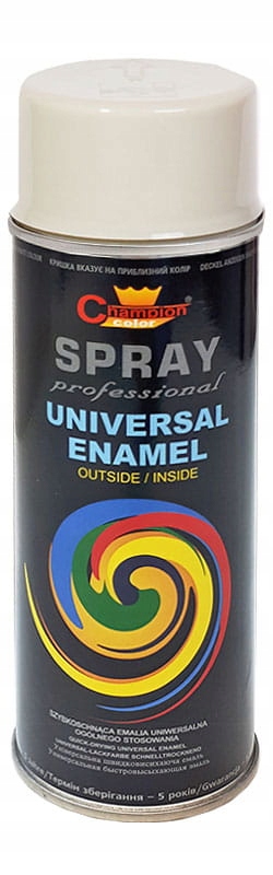 Farba emalia lakier spray 400ml RAL9010 biały