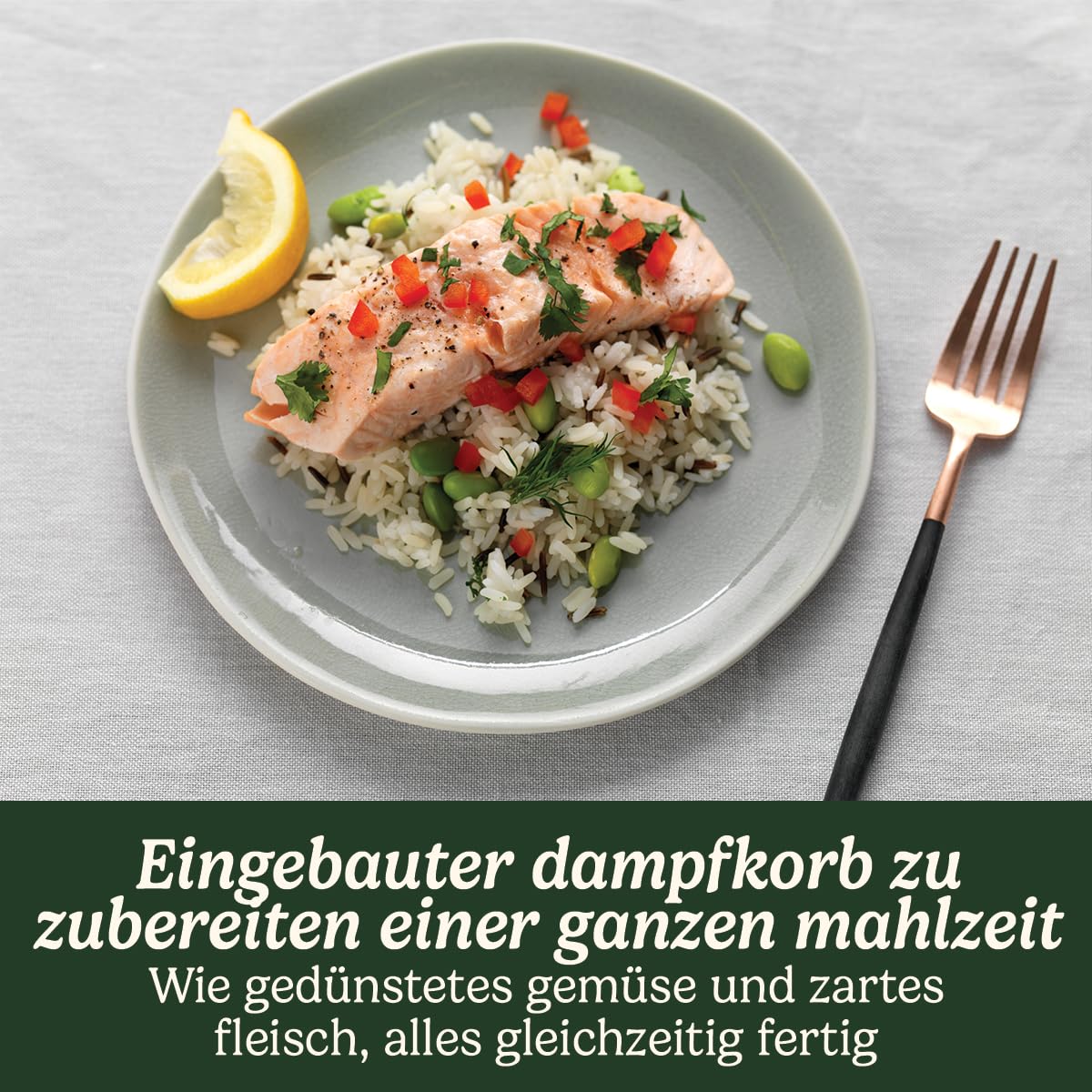 CUISINART Wielofunkcyjny Garnek Do Ryżu I Zbóż Z Funkcją Gotowania Na Parze — miniatura 3