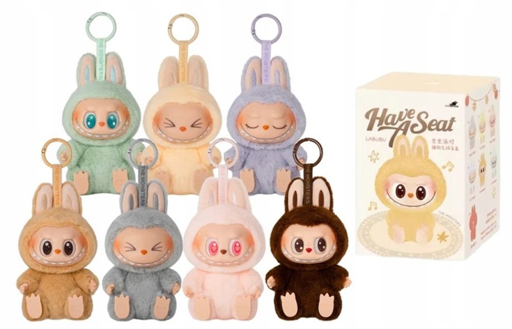 LABUBU HAVE A SEAT BRELOK THE MONSTERS MASKOTKA LALKA PLUSZOWA