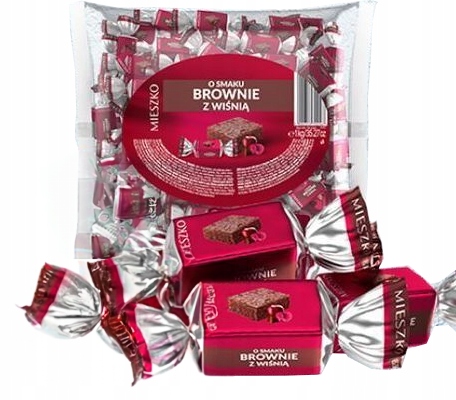 Cukierki Mieszko Brownie z Wiśnią 2,5 kg
