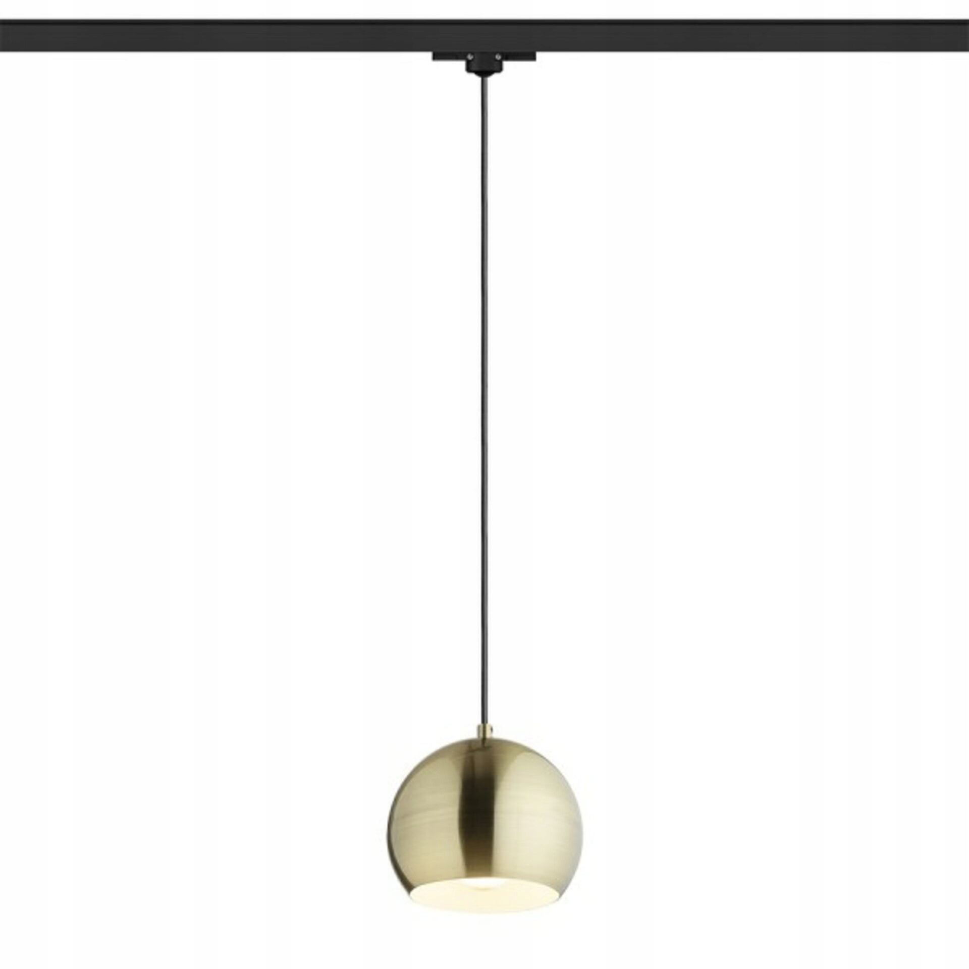 Rendl Agneta závesná mosadzná lampa E27 pre 3F lištu, Ø180mm, 1200mm záves
