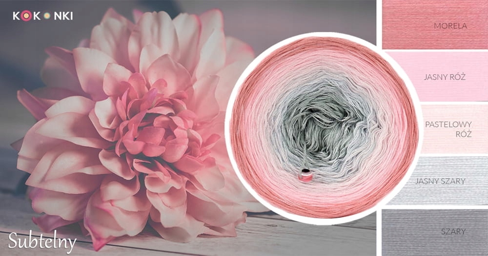 Příze Kokonek Classic B041 Decentní 1500 m Bavlna Akryl