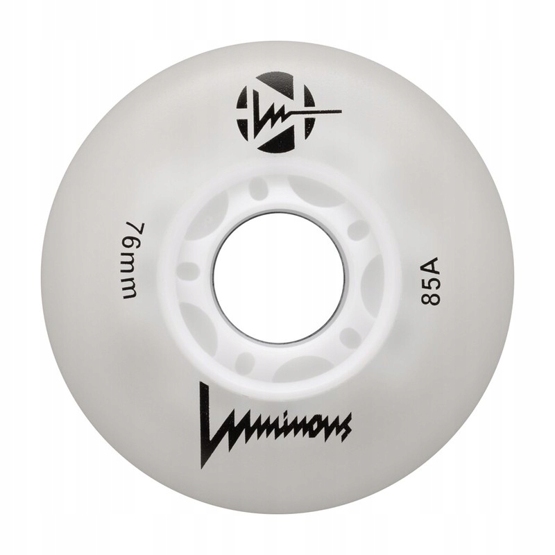 KOŁA ŚWIECĄCE DO ROLEK LUMINOUS WHITE 76MM