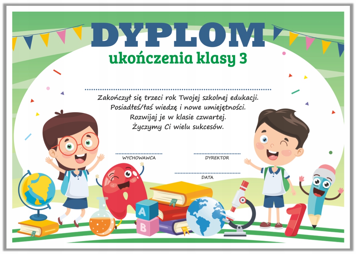 

Dyplom: Ukończenia klasy 3 (wzór 11)