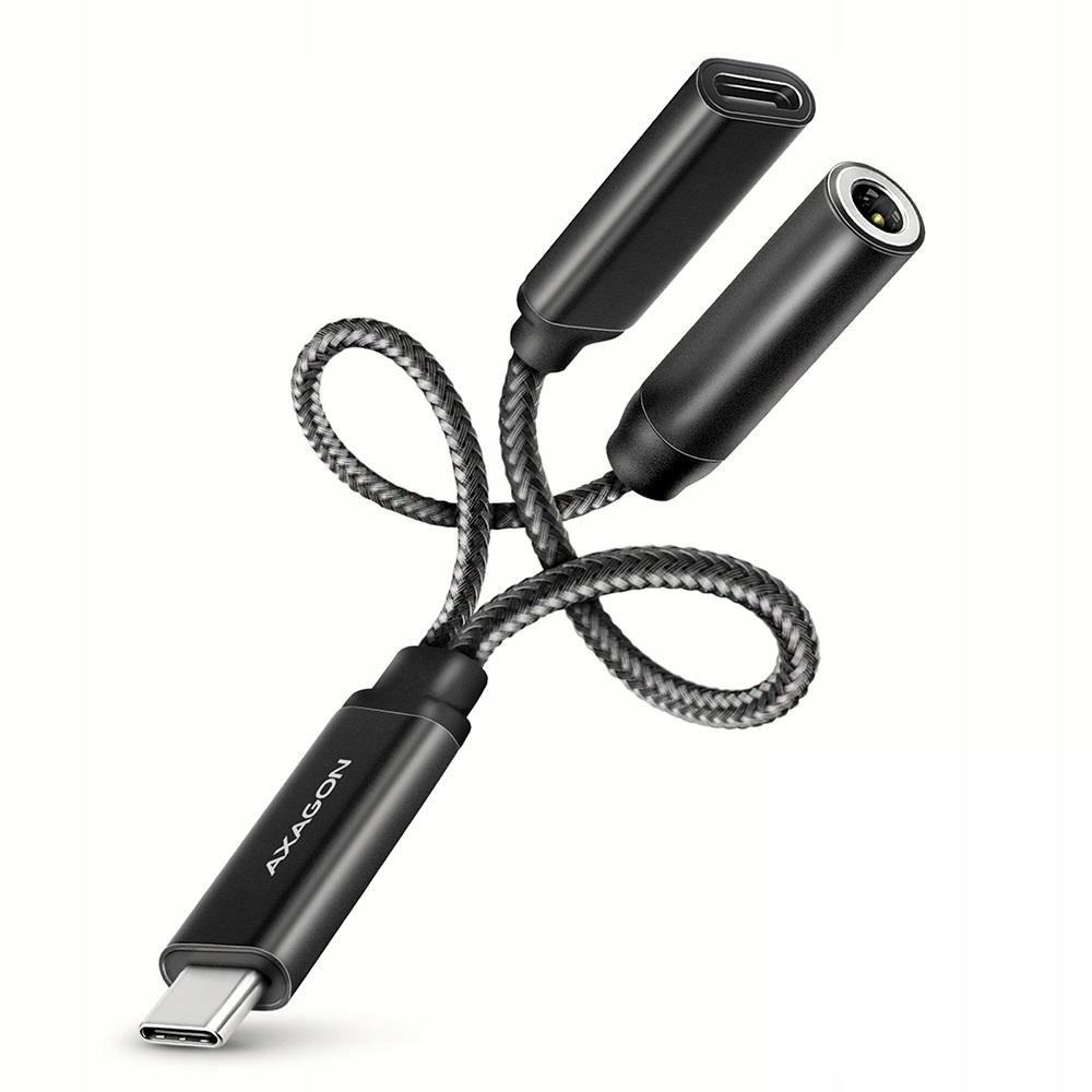 Karta dźwiękowa/Adapter dźwięku Axagon Usb-c 384kHz/32-bit Dac 3,5 mm (f) H