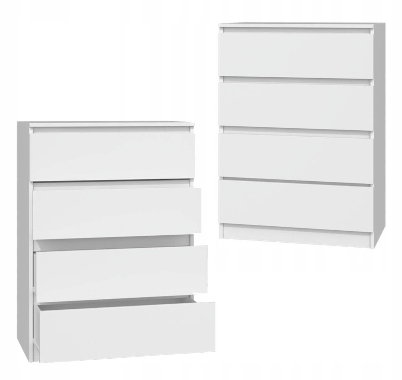 KOMODA SZAFKA 70CM 4 SZUFLADY NOWOCZESNA DO SYPIALNI SALONU BIEL