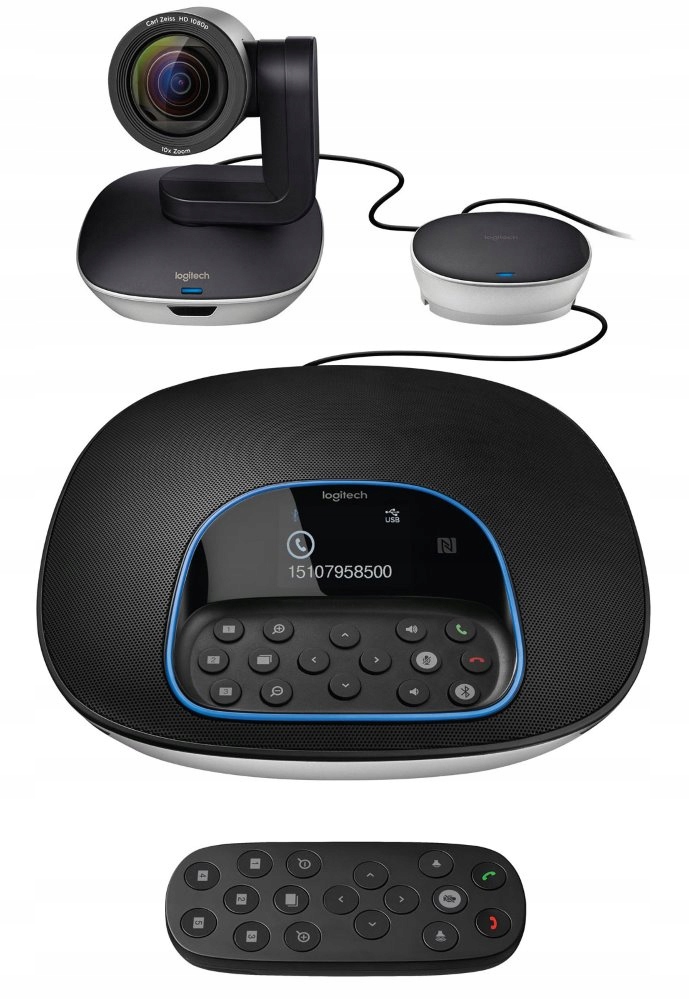 Logitech Hd webkamera Group ConferenceCam/ 1920x1080/ Usb/ Bluetooth/ Nfc/