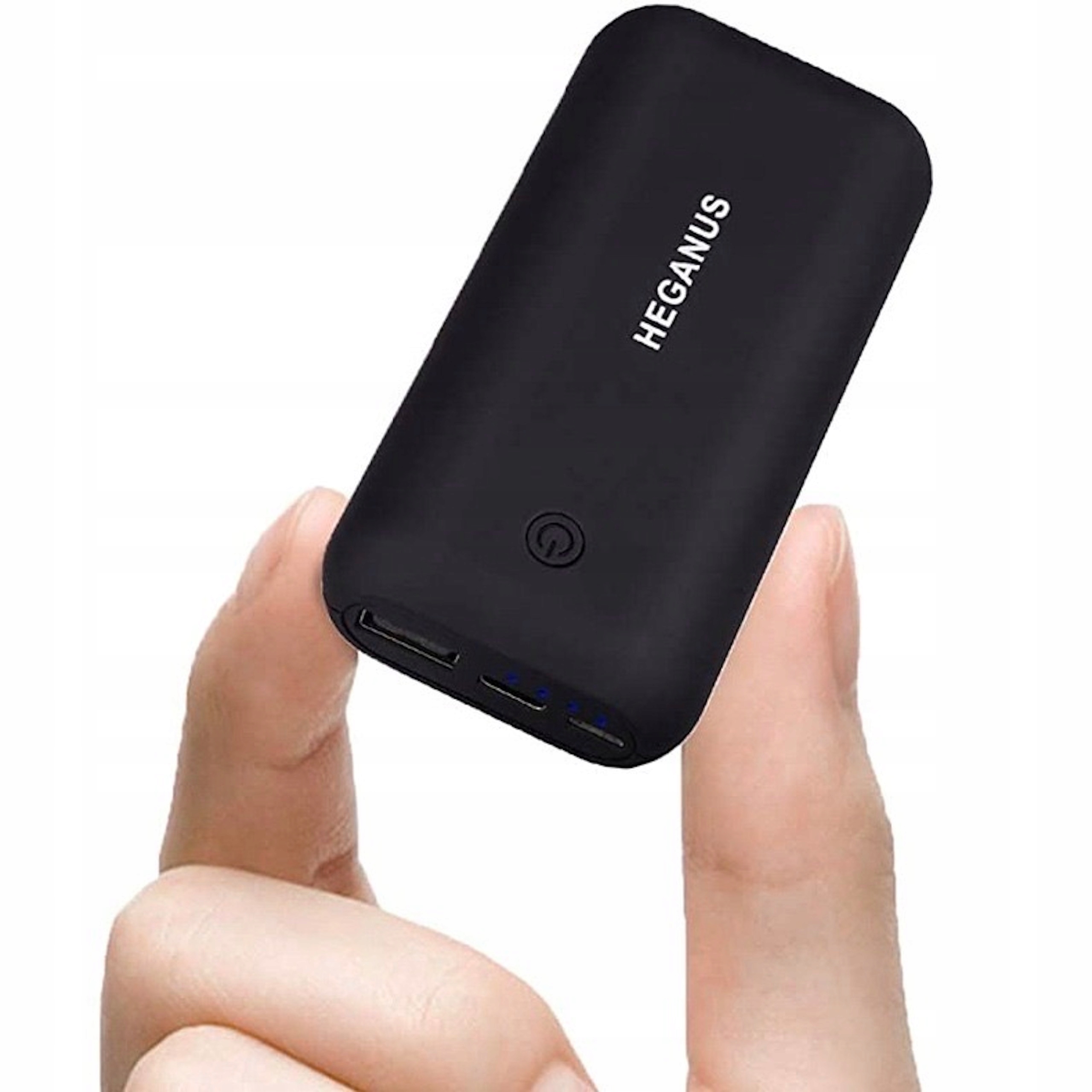 Powerbank 10000 mAh Power, Usb, Černá, Kabel, Přenosný, Kapesní, Mini