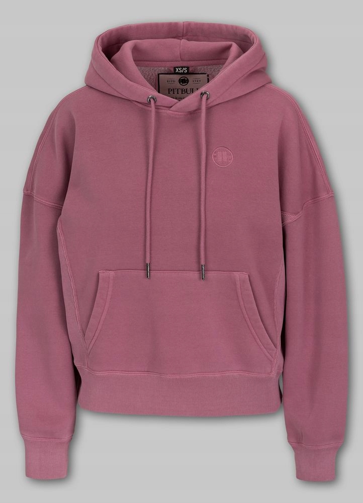 Dámská Mikina s kapucí Oversize Pitbull Klokanka Washed Manzanita Pohodlná
