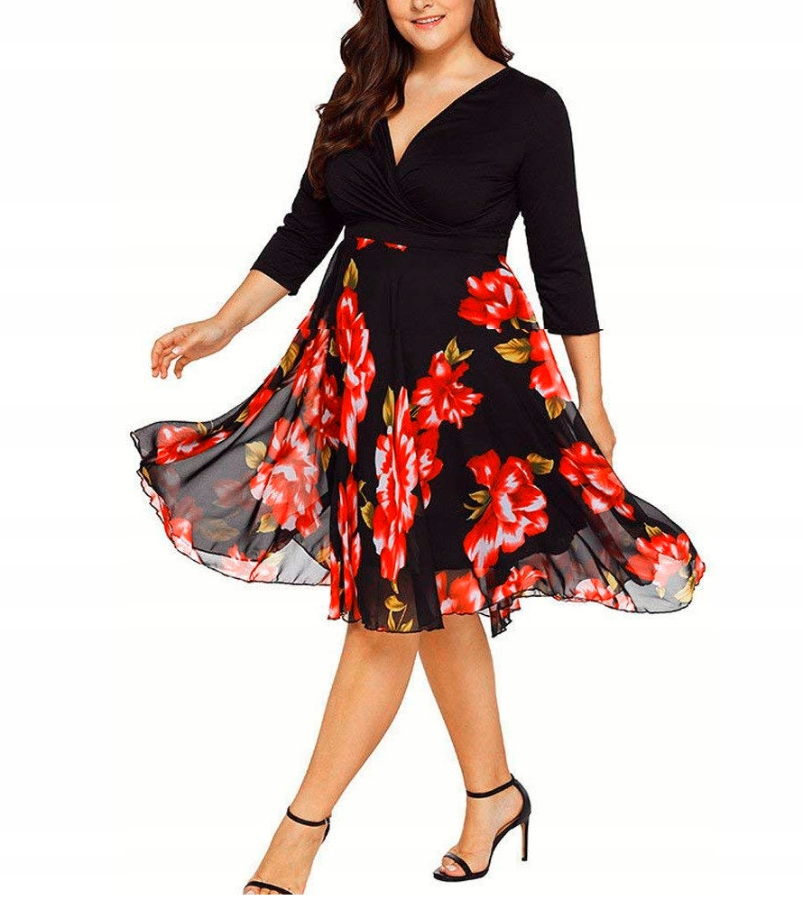 Linia Plus Size VEM KWIATY rozmiary 46 48 50 52
