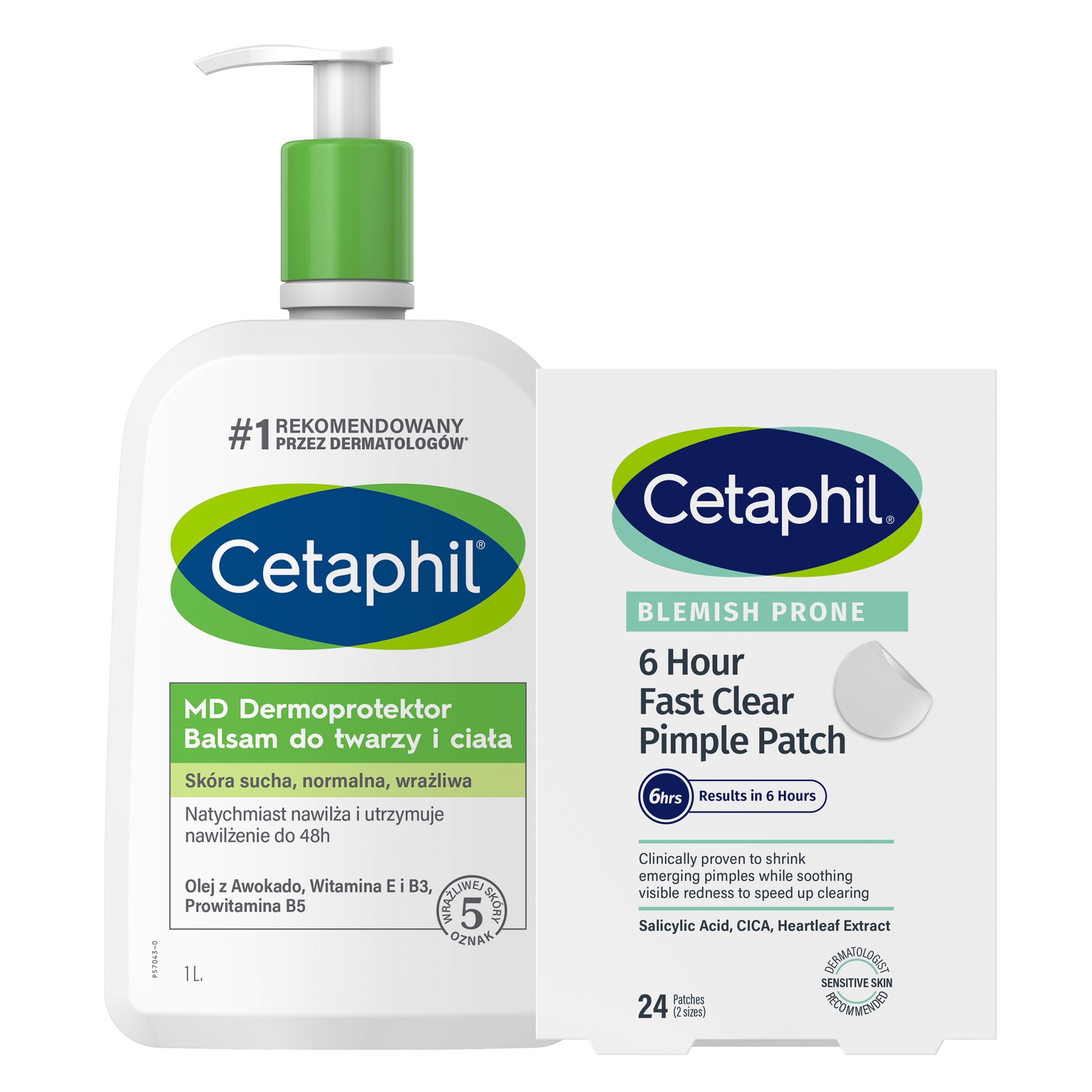 Cetaphil 6 hour Pimple Patch 24 punktowe plastry na wypryski MD 1L