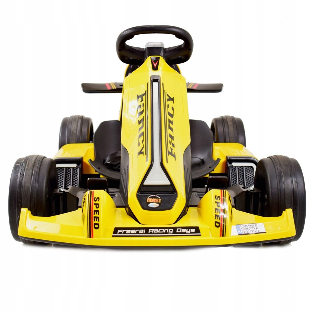 SZYBKI GOKART FANCY NA AKUMULATOR 12V, REGULOWANA Szerokość pojazdu 65 cm