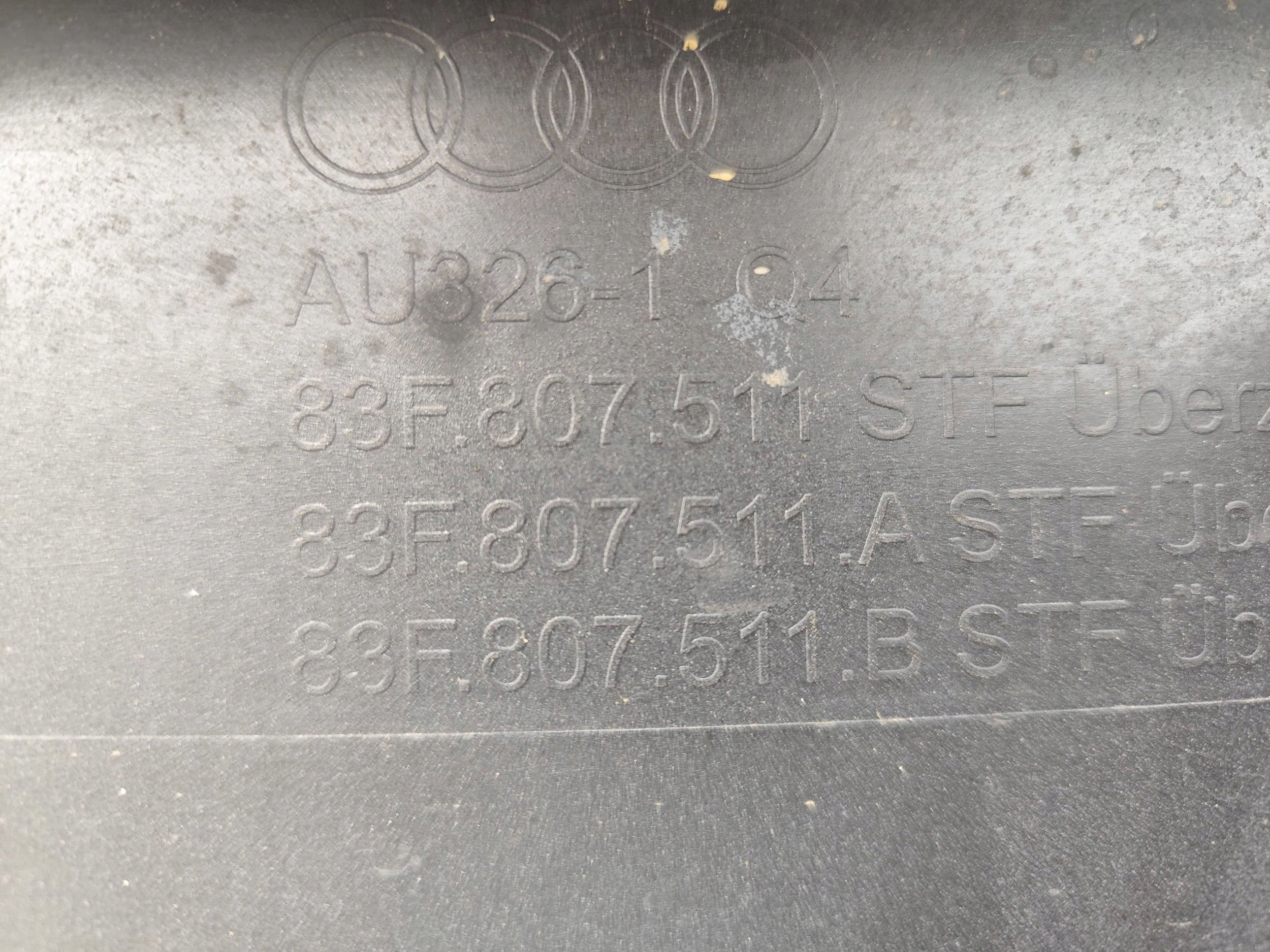 AUDI Q3 83A SPORTBACK S-LINE bumper rear part complete PDC DEMONTAZ