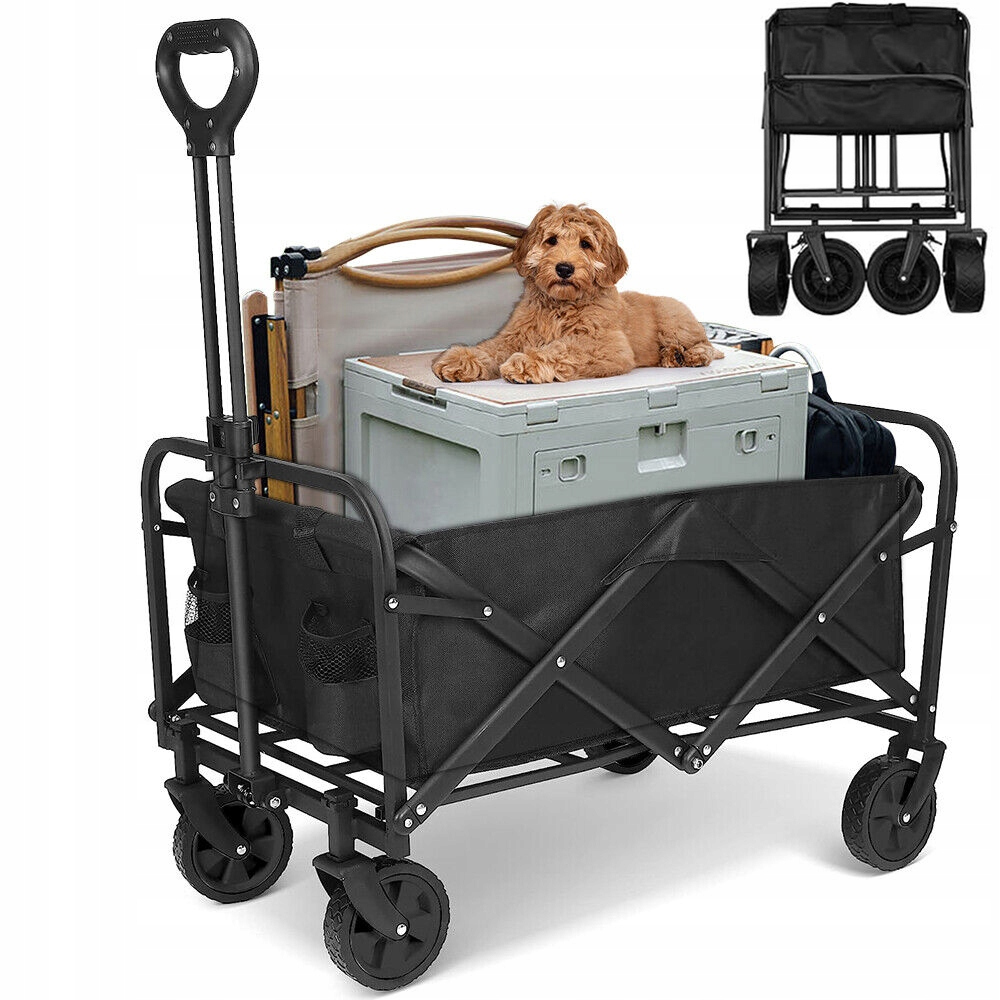 Wózek Turystyczny Składany XL Ogrodowy Transportowy Plażowy Dla Dzieci