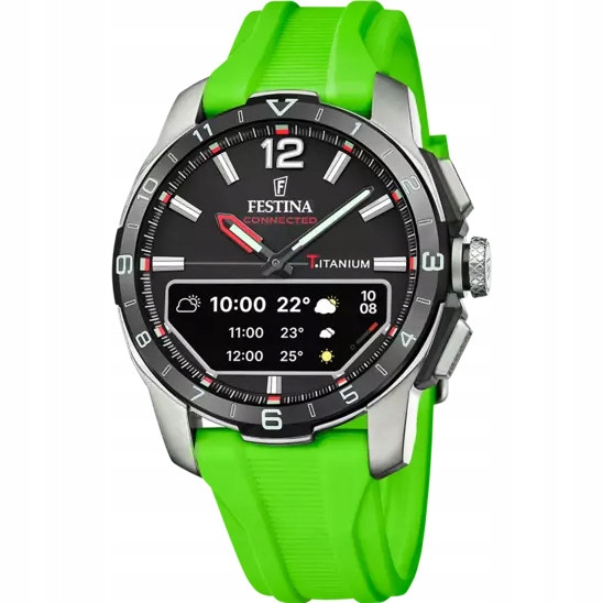 Chytré Hodinky Pánské Festina F23000-B zelený pásek