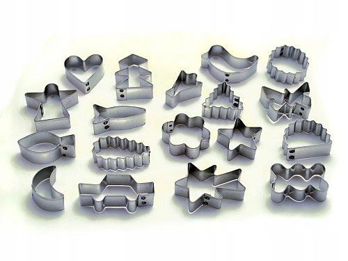 foremki do ciastek wykrawacze metalowe 10szt. małe | 478023 — 5