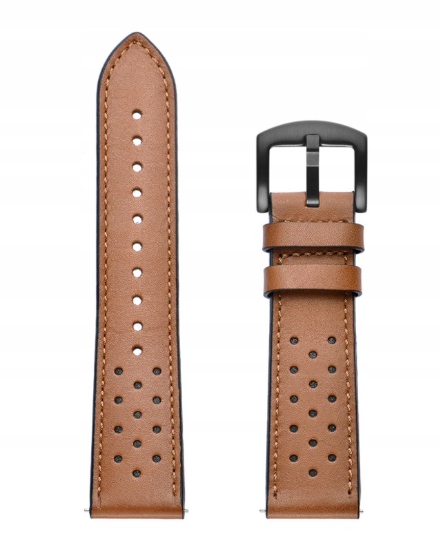 PASEK SKÓRZANY DO SAMSUNG GEAR S3 CLASSIC FRONTIER Kolor czarny