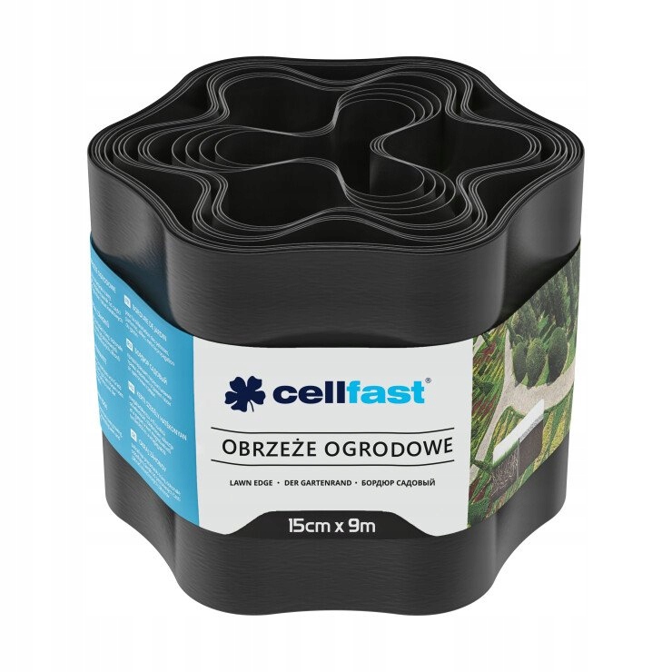 

Cellfast 30-032 Obrzeże ogrodowe 15cm x 9m czarne
