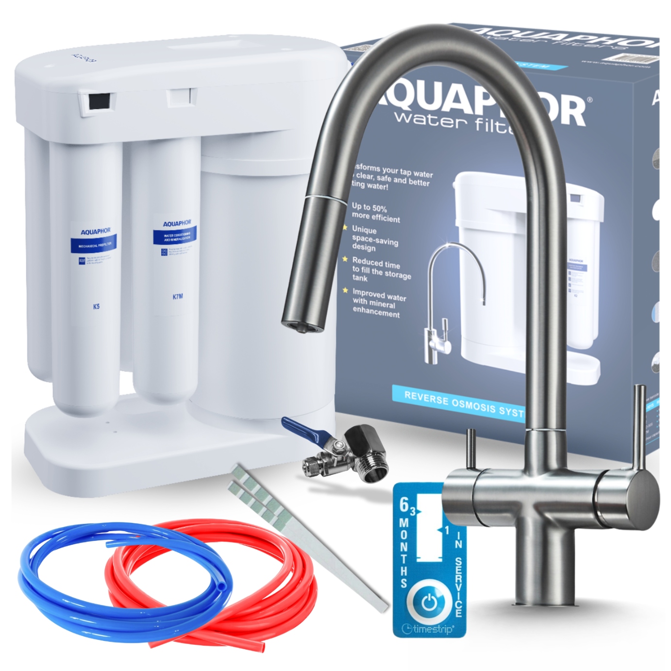 Zesataw Do Filtrowania Wody Aquaphor 3 Drożna Bateria Do Filtra Pod Zlew