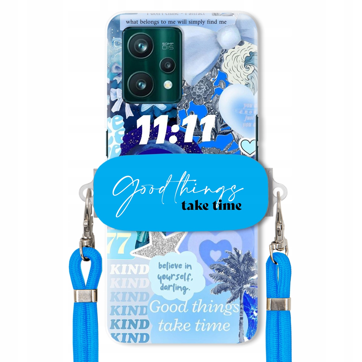 Puzdro pre Realme 9 4G Držiak Crossbody vodítko Good Things Take Time Lata