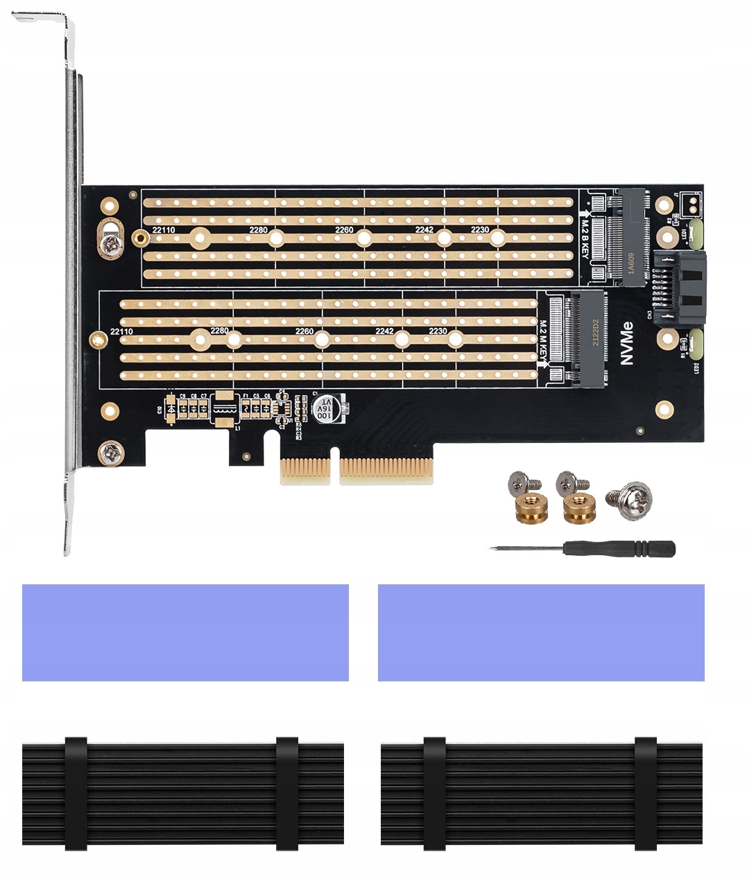 

Adapter PCI-e x4 Przejściówka Ssd karta m.2 NVMe