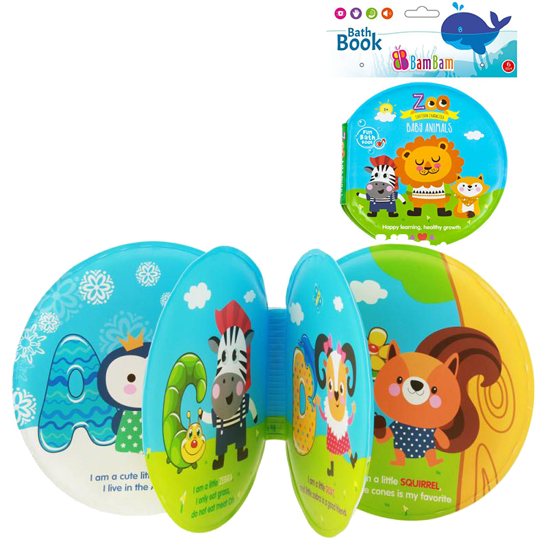 

Książeczka do kąpieli miękka z piszczałką Zoo