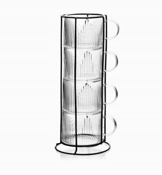 Peter Sada 4 šálků na stojanu 350 ml