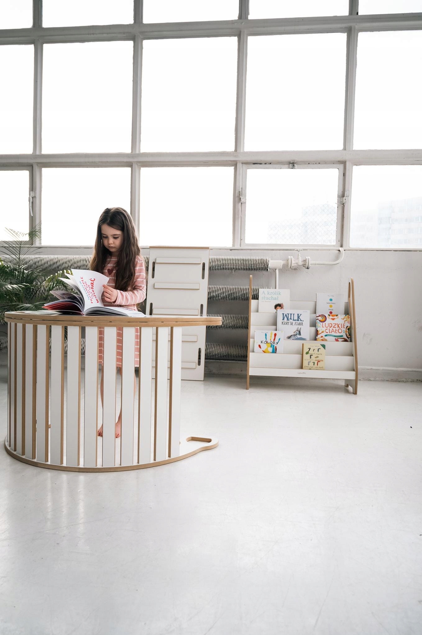 3w1 Bujak Montessori XXL zjeżdżalnia Drabinka blat