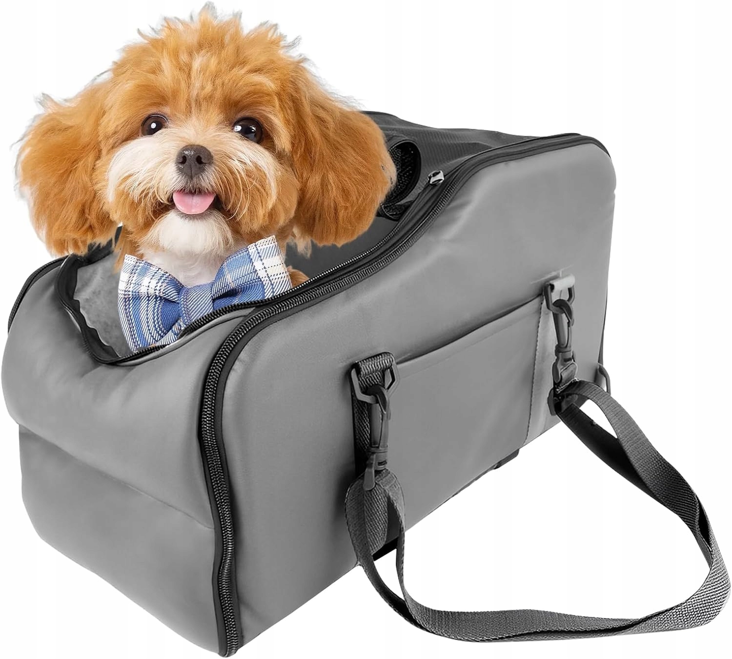 Levně Autosedačka Pro Malého Psa Přepravka Nastavitelná Ochranná 45x22