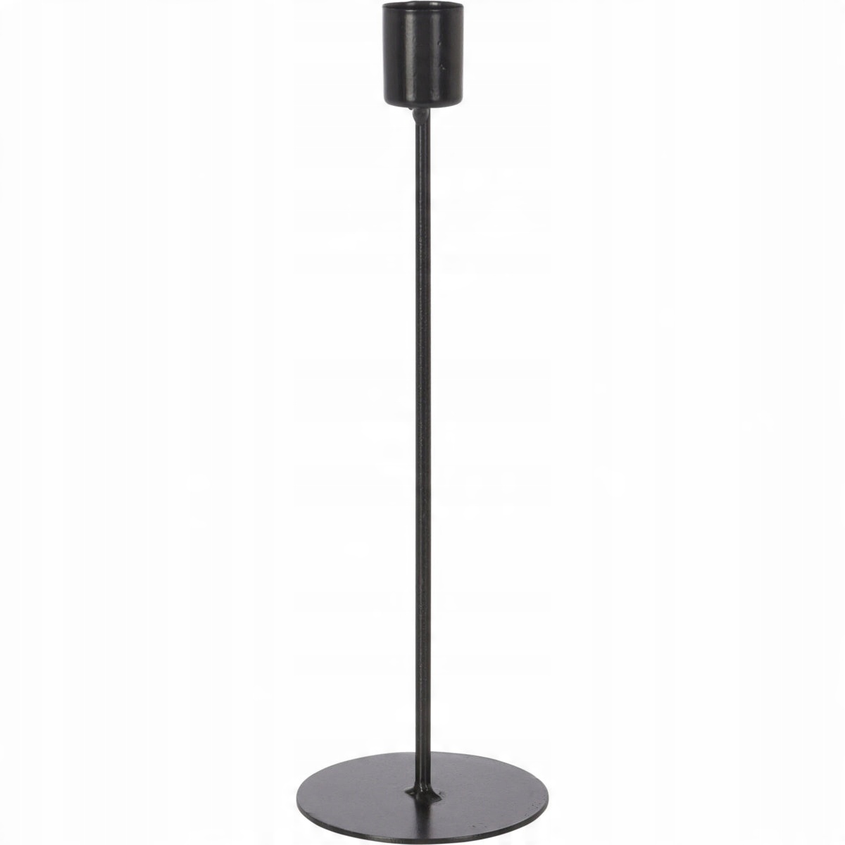 

Świecznik Metalowy czarny Industrialna 25 cm