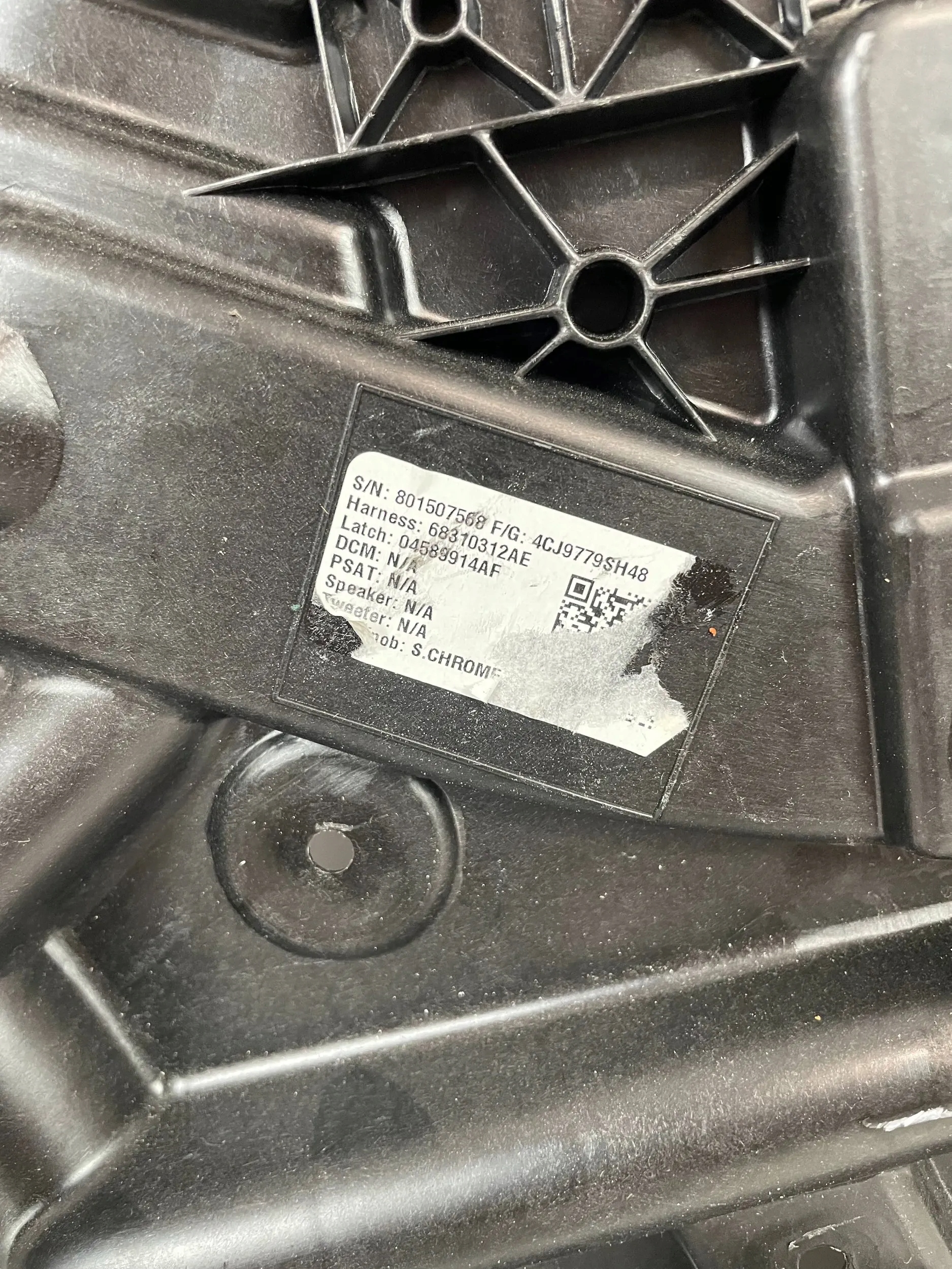RAM 1500 V panel mechanism lifting windows right rear part 2019-24