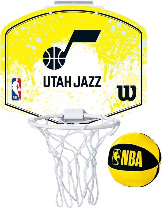 Mini tablica do koszykówki Wilson NBA Mini Hoop NBA Utah Jazz WZ6010102 Stan opakowania oryginalne