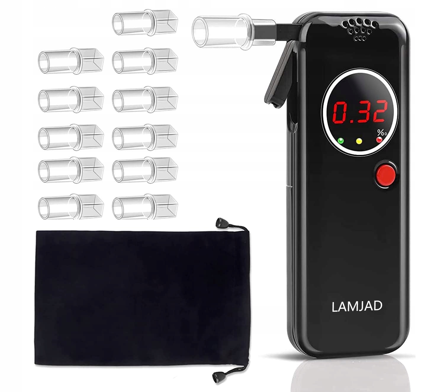 АВТОМОБІЛЬНИЙ ЕЛЕКТРОХІМІЧНИЙ АЛКОТЕСТЕР 12 МУНДШТУКІВ