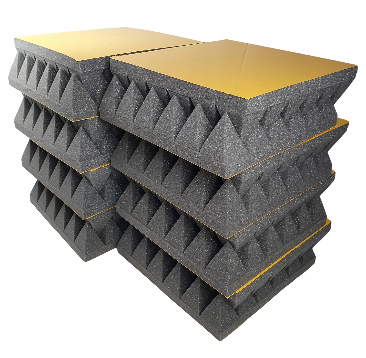 Pianka wygłuszająca Piramida 8 cm samoprzylepna Panel 30x30 cm Zestaw 18szt