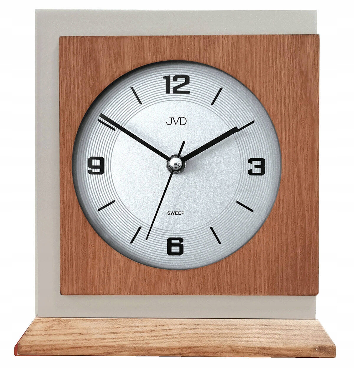 Dřevěné Hnědé Tiché Krbové Hodiny Jvd HS24013.78 18,5x20 cm