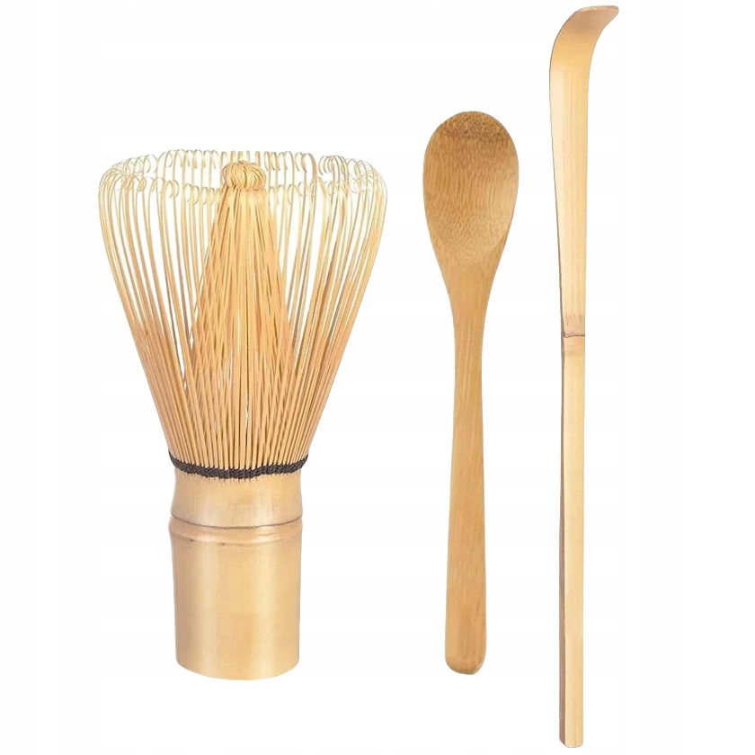 ZESTAW MATCHA CHASEN BAMBUSOWA MIOTEŁKA łyżeczka SPIENIACZ chashaku