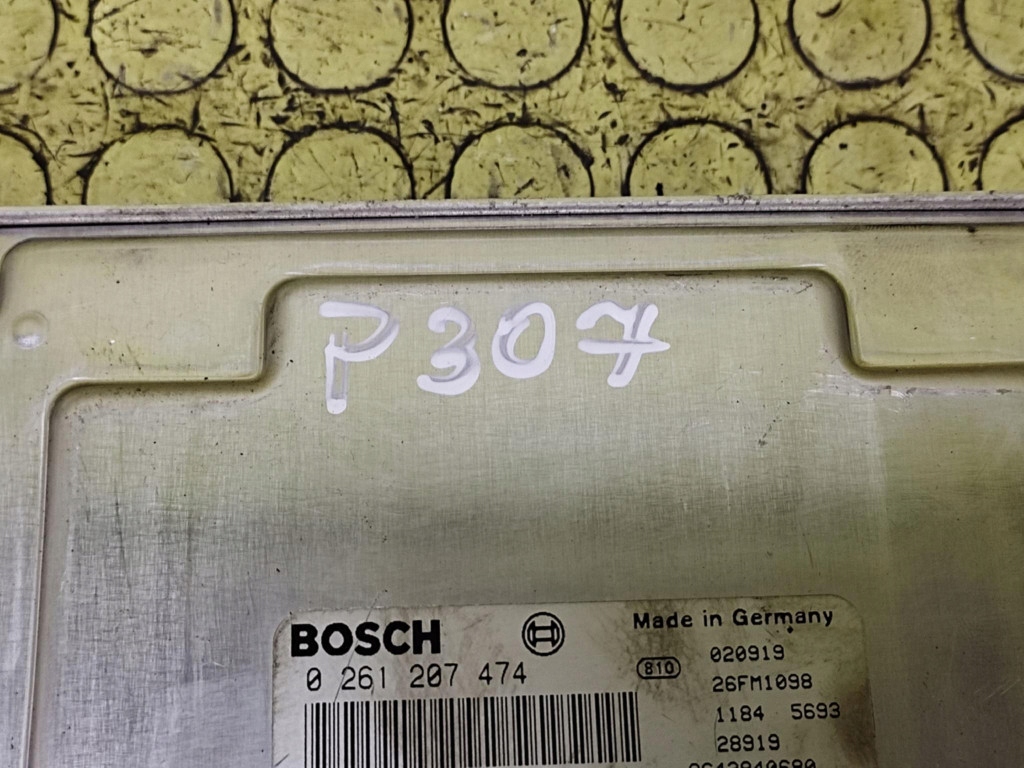 PEUGEOT 307 control unit of the engine 0261207474