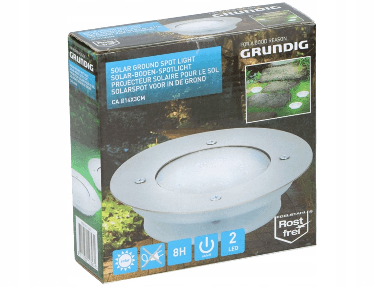 

Lampa Solarna Led trawnikowa śred. 14 cm Grundig