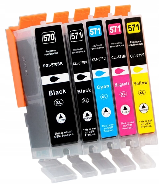 

5x Tusz Do Drukarki Canon Pixma MG7753 TS5050