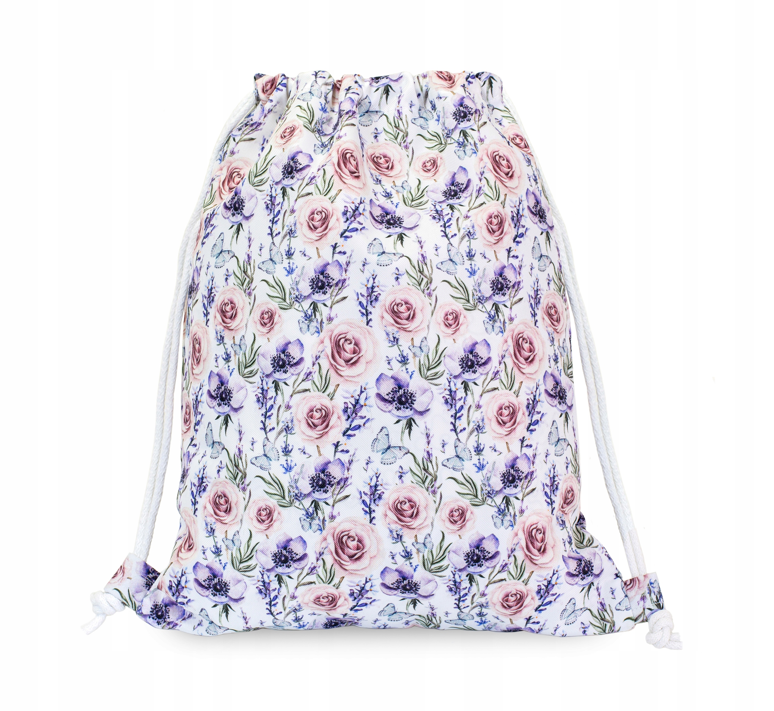 

Plecak Worek Butterfly Motyl Kwiaty Róże Baggage