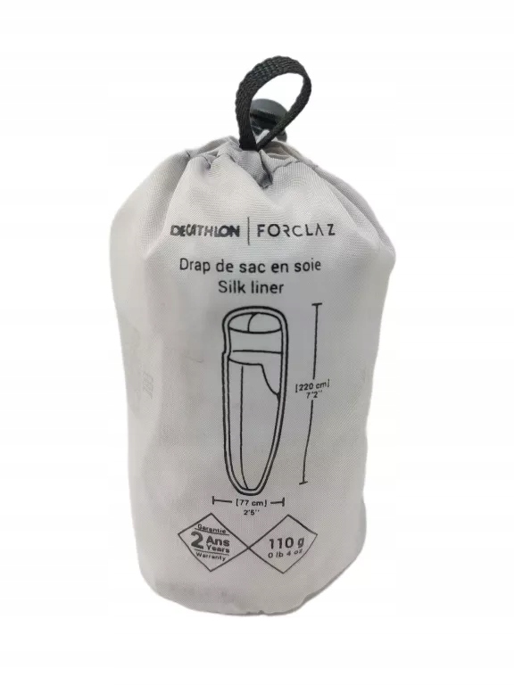 PRZEŚCIERADŁO JEDWABNE TREKKINGOWE FORCLAZ MT500 220CM