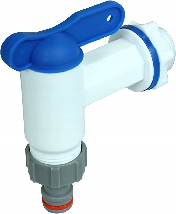 PLASTIKOWY KRANIK DO BECZKI ZBIORNIKA NA WODĘ ZAWÓR CZERPALNY OGRODOWY 3/4" Średnica przyłącza 3/4''