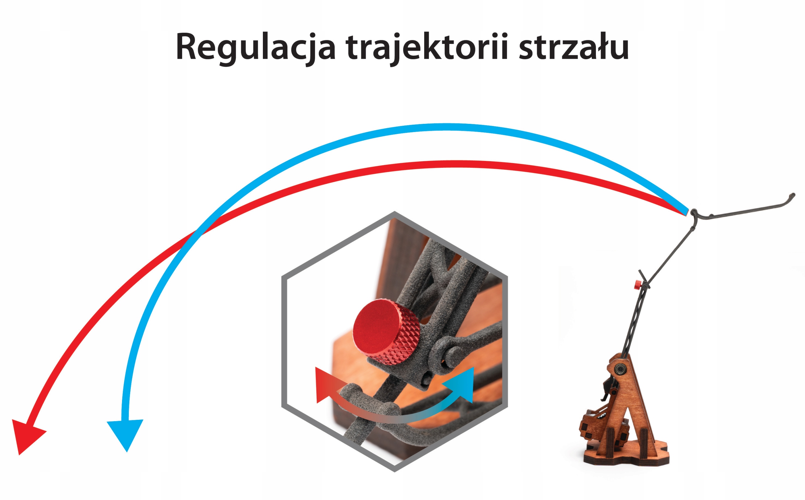 NOWOŚĆ The Siege MINI - Gra / Zabawka Edukacyjna - Jeden Trebusz Materiał drewno