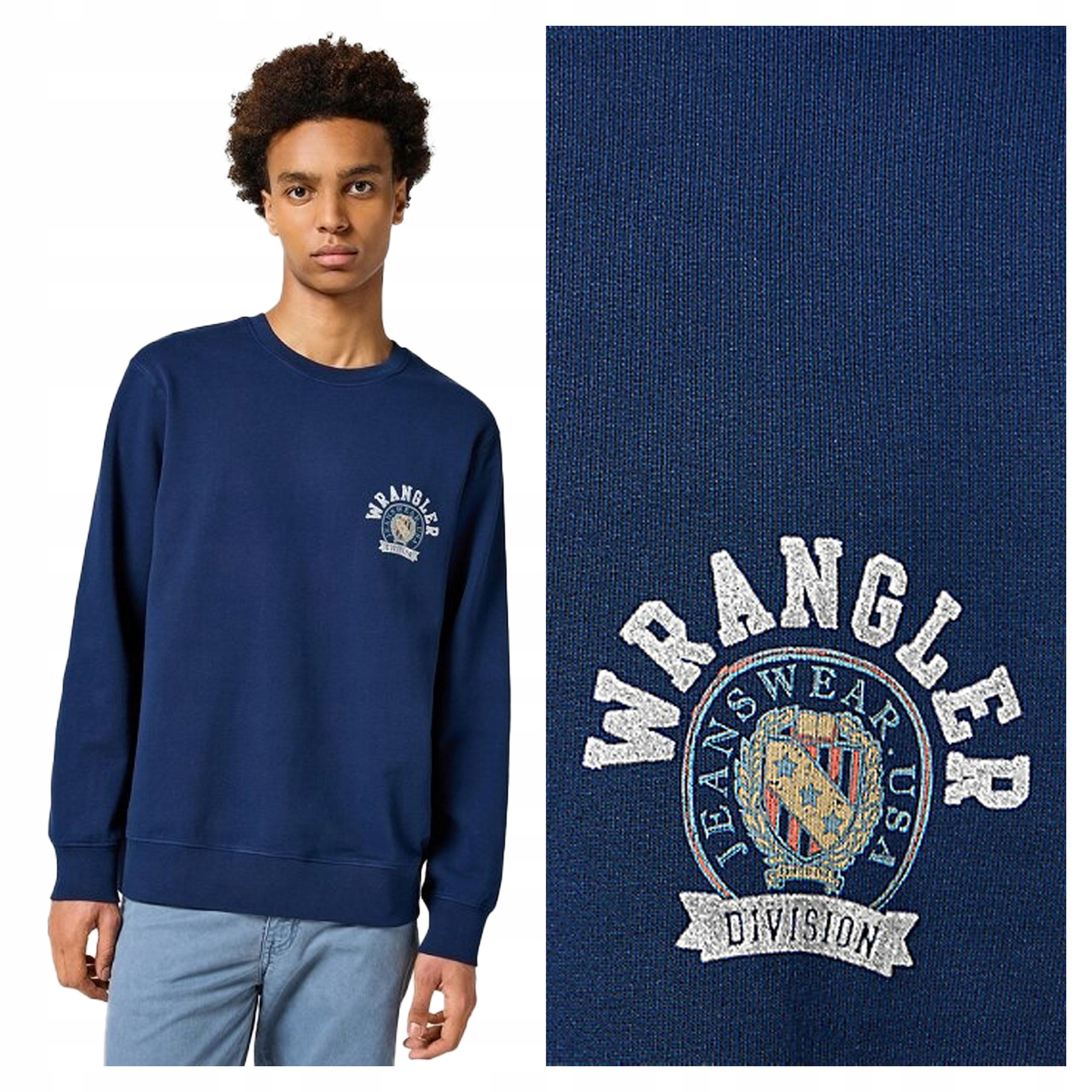 Pánská mikina Wrangler Crewneck Sweatshirt 4XL