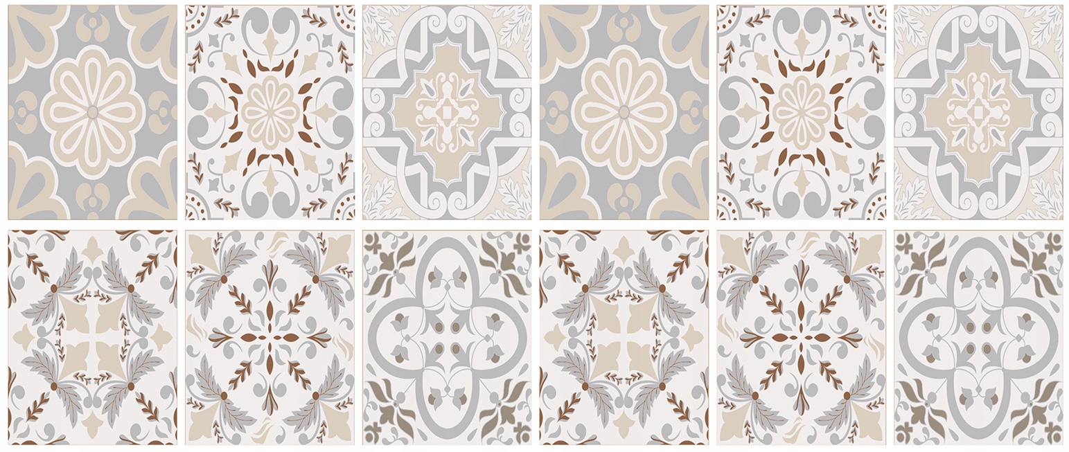 

12 Naklejek na Kafelki Schody Płytki 20x25 cm