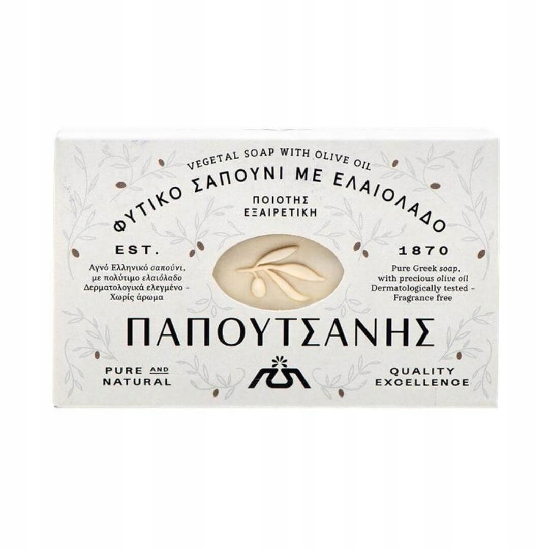 

Greckie tradycyjne białe mydło oliwkowe 125g
