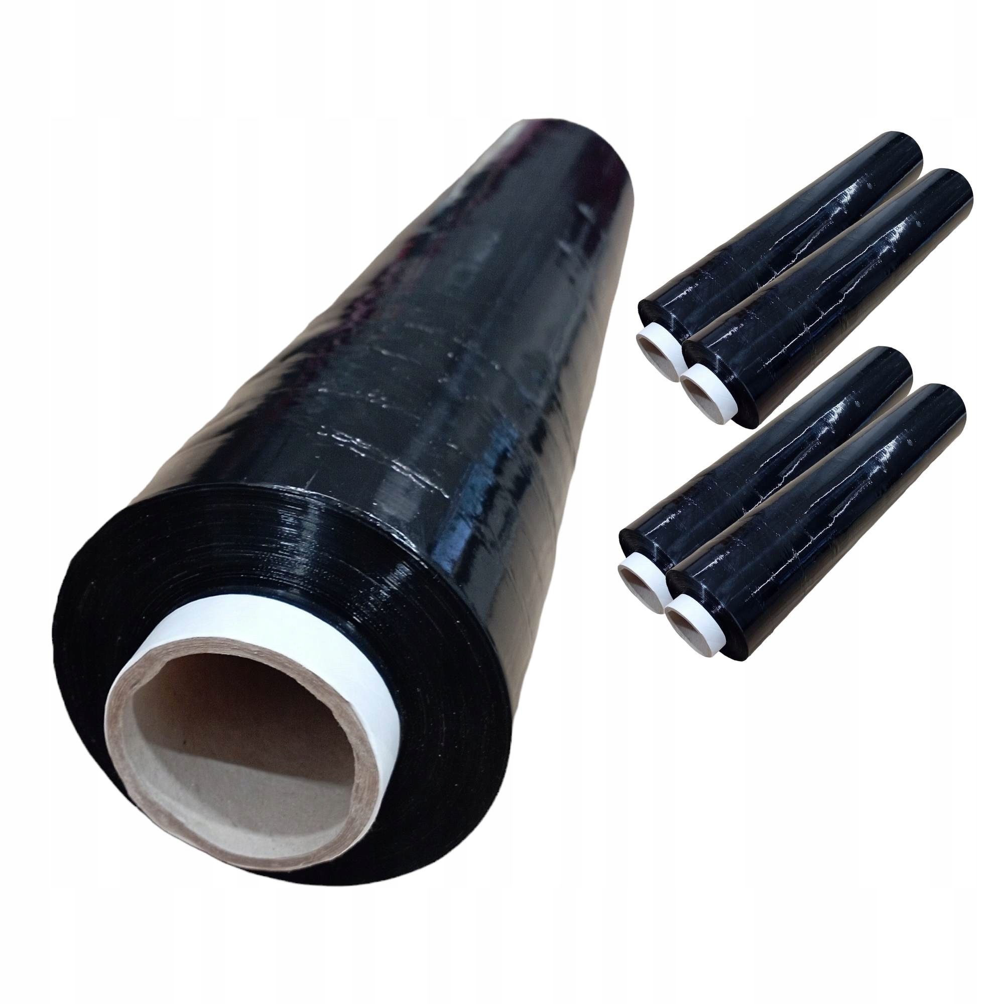 Folia stretch mocna czarna dużo folii 2kg