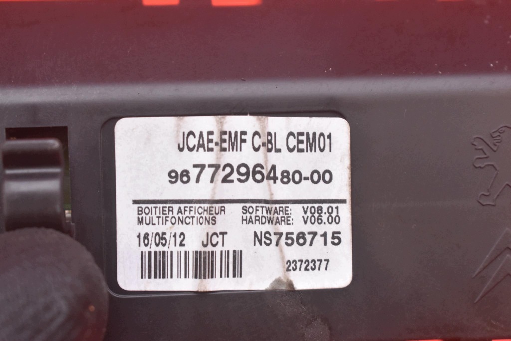 schermo radio 9677296480 PEUGEOT 508 1 e 10-14