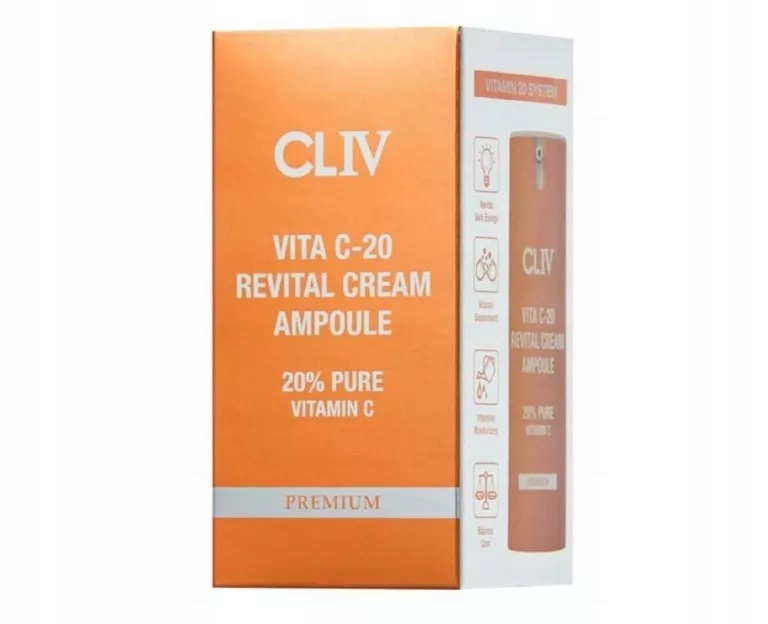 CLIV Vita C 20 Revital Ampułka Do Twarzy, 15 ML